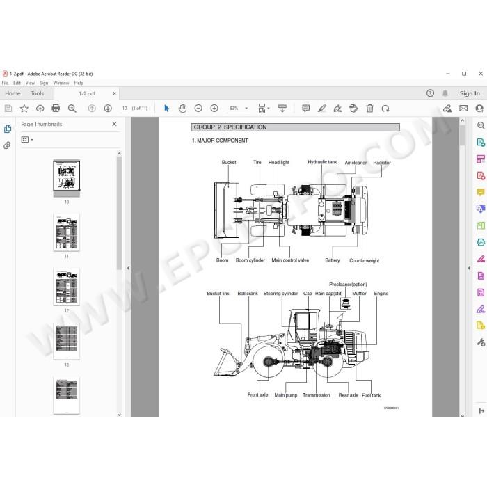 Hyundai Wheel Loader HL775-9S service manual