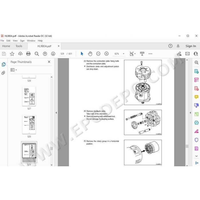 Hyundai Wheel Loader HL980 HL980A service manual
