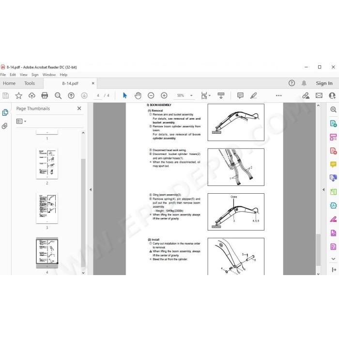 Hyundai Wheeled Excavator R130W-3 service manual