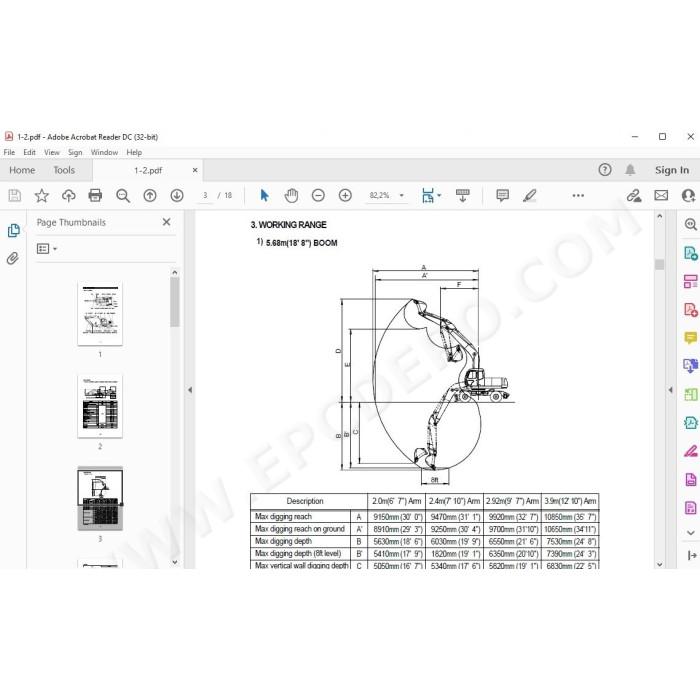 Hyundai Wheeled Excavator R200W-3 service manual