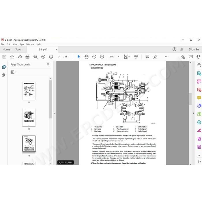 Hyundai Wheeled Excavator R200W-3 service manual