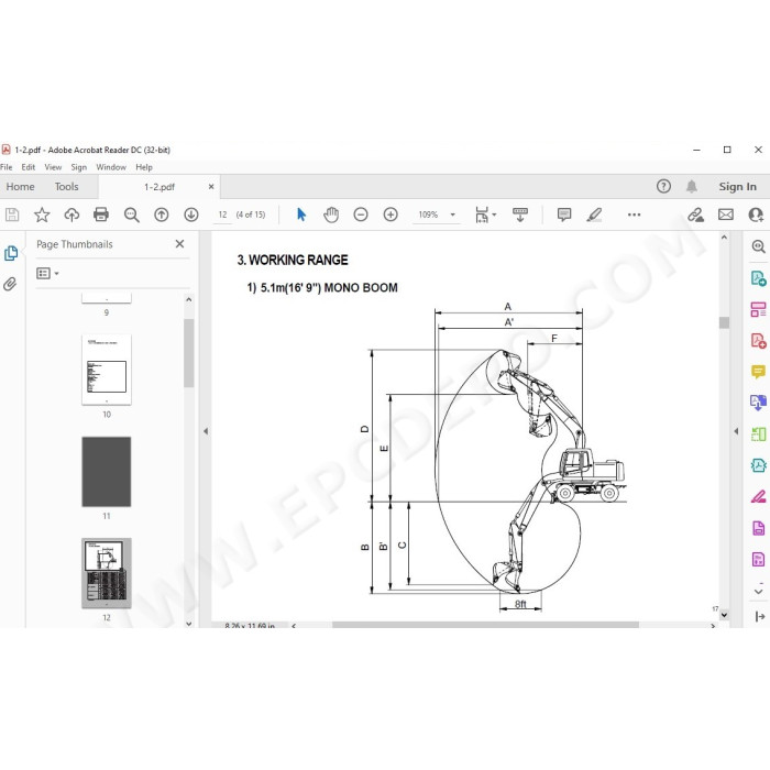 Hyundai Wheeled Excavator R170W-7 R170W-7A service manual