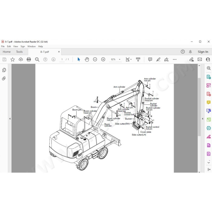 Hyundai Wheeled Excavator R55W-7 R55W-7A service manual