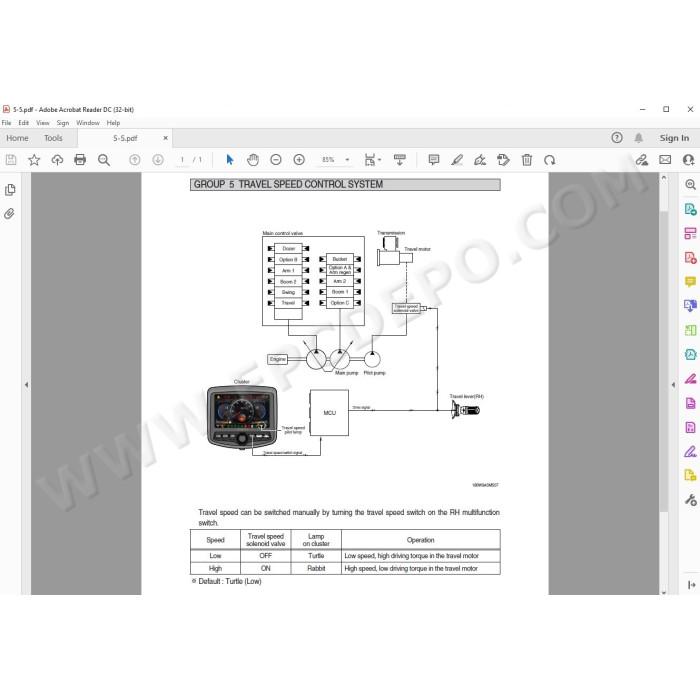 Hyundai Wheeled Excavator R160W-9A service manual