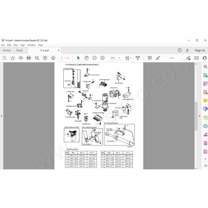 Hyundai Wheeled Excavator R180W-9A R180W-9S service manual