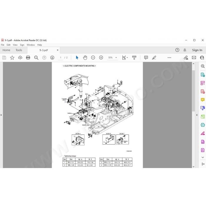 Hyundai Wheeled Excavator R180W-9A R180W-9S service manual