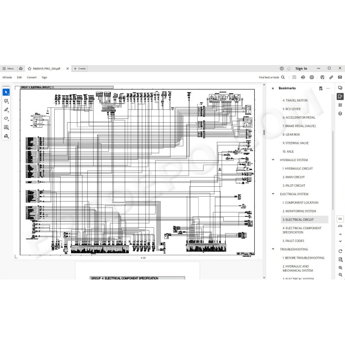 Hyundai Wheeled Excavator R60WVS PRO service manual