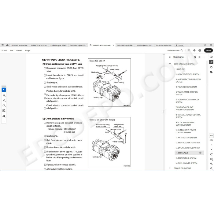 Hyundai Crawler Excavator HX140A L HX140L HX140LC HX140LT3 service manual