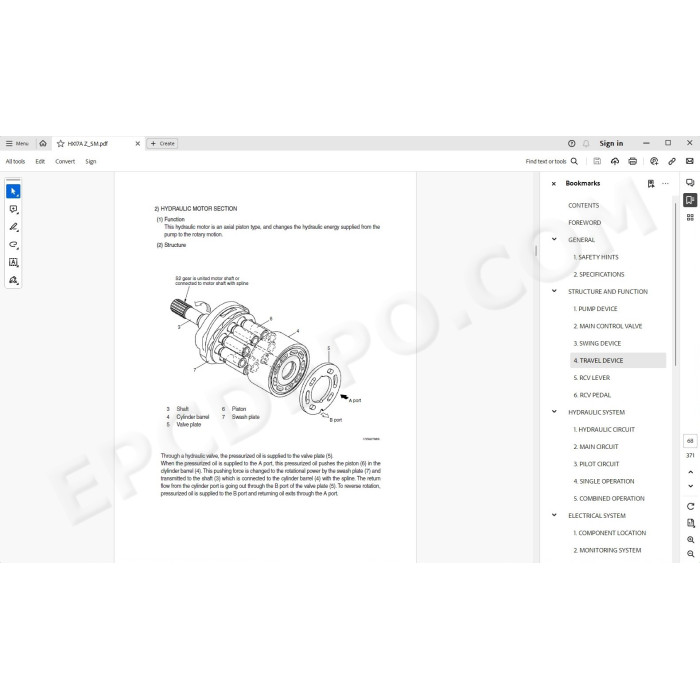 Hyundai Crawler Excavator HX17A Z service manual