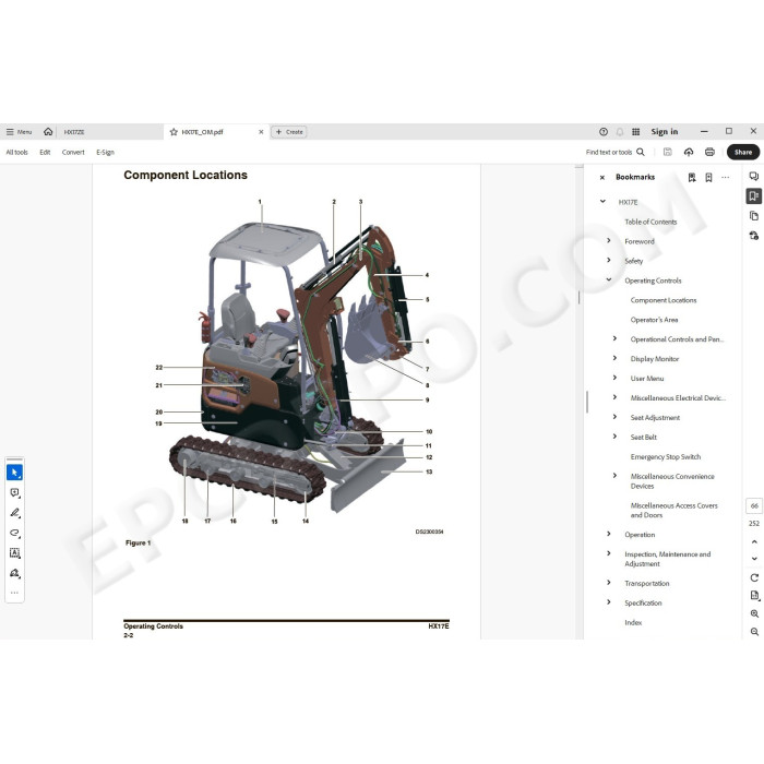 Hyundai Crawler Excavator HX17E service manual
