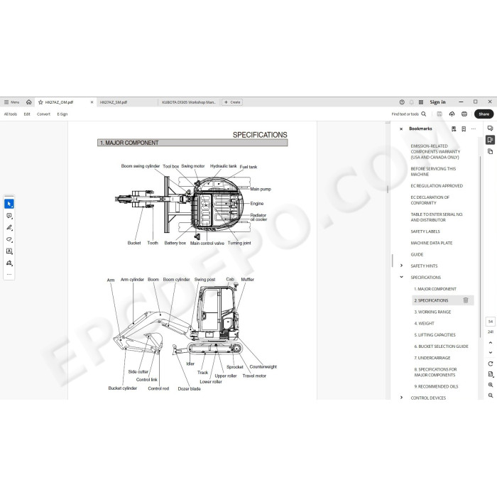 Hyundai Crawler Excavator HX27AZ service manual
