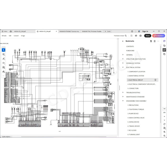 Hyundai Crawler Excavator HX55A CR service manual