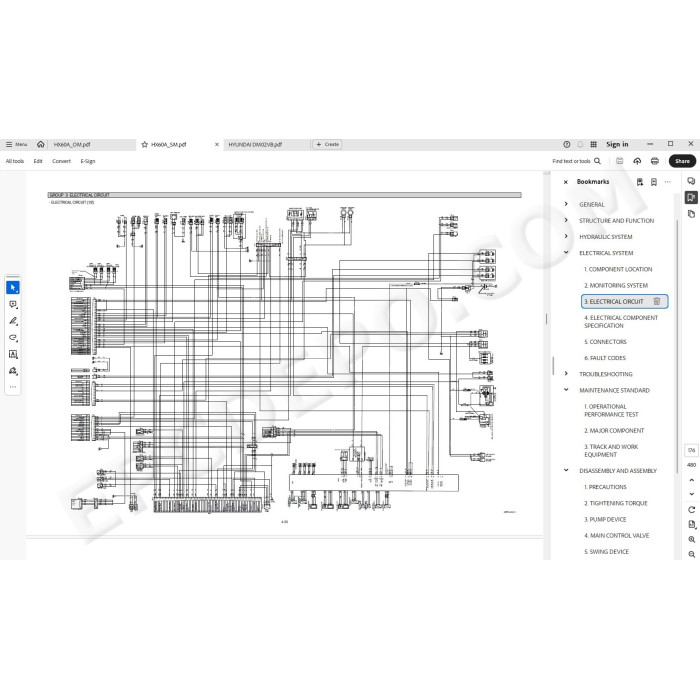 Hyundai Crawler Excavator HX60A service manual