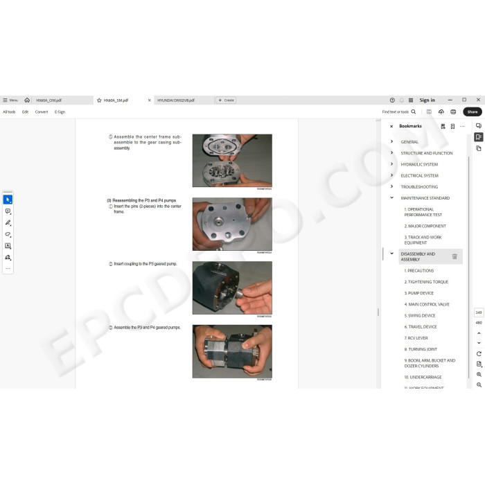 Hyundai Crawler Excavator HX60A service manual