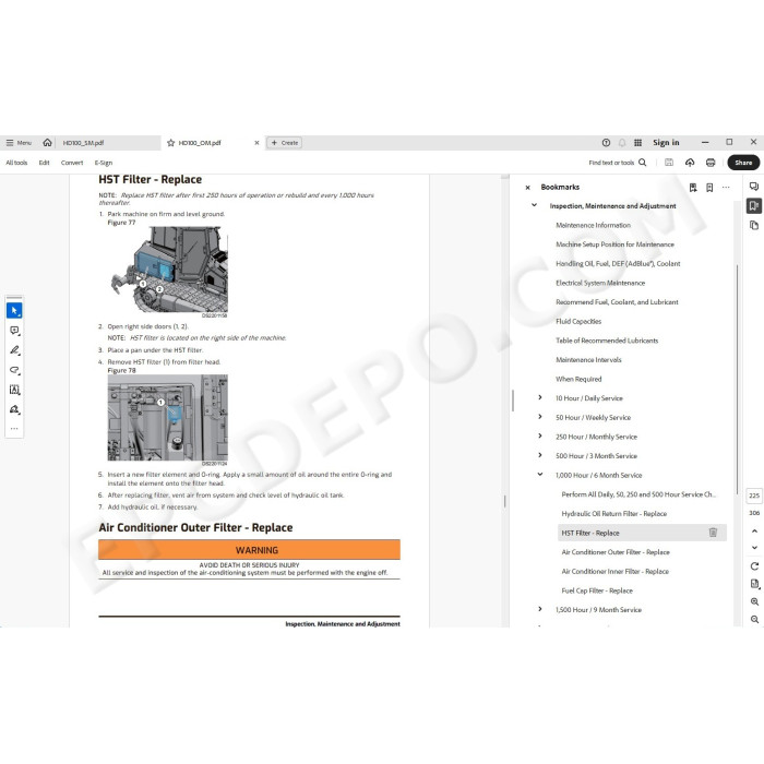 Hyundai Dozer HD100 service repair manual