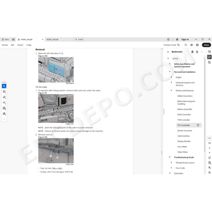 Hyundai Dozer HD100 service repair manual