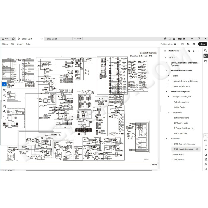 Hyundai Dozer HD100 service repair manual