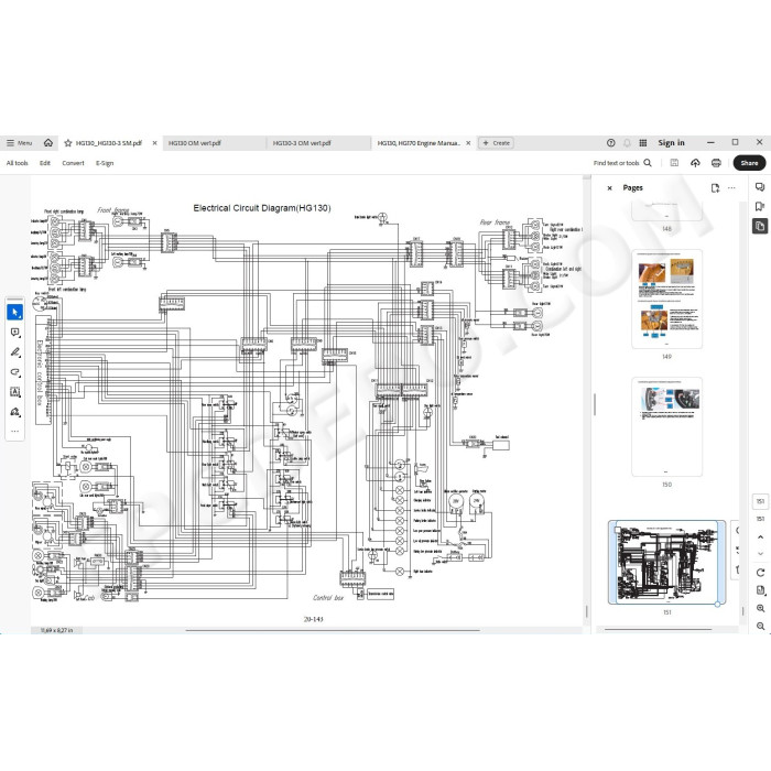 Hyundai Motor Grader HG130 HG130-3 service manual