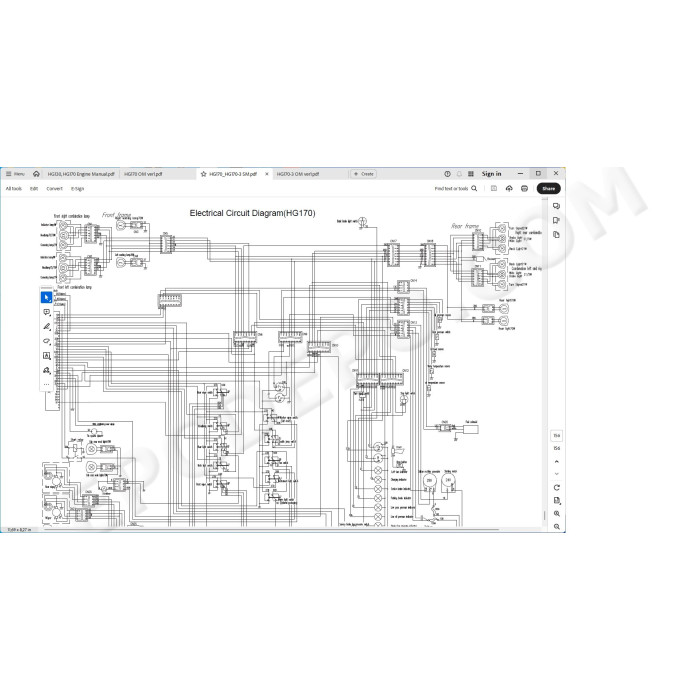 Hyundai Motor Grader HG170 HG170-3 service manual