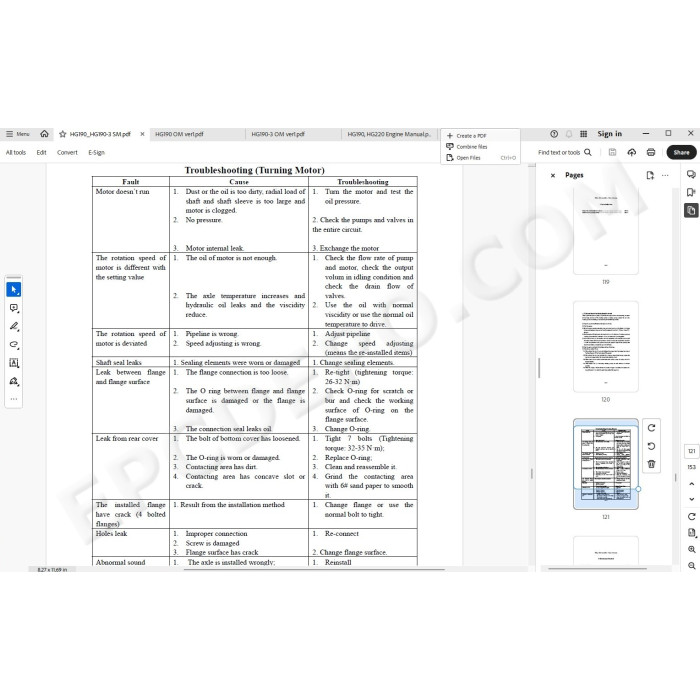 Hyundai Motor Grader HG190 HG190-3 service manual