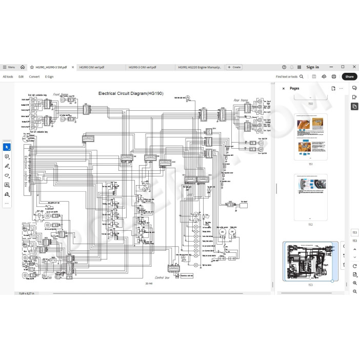 Hyundai Motor Grader HG190 HG190-3 service manual
