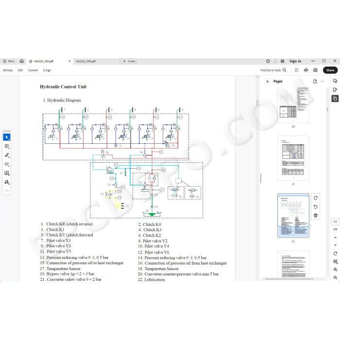 Hyundai Motor Grader HG320 service manual