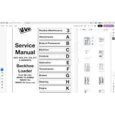 JCB Backhoe Loader 3CX, 4CX, 214, 215, 217 & Variants service manual