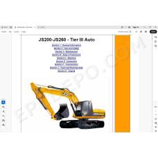 JCB Excavator JS200 JS210 JS220 JS235 JS240 JS260 Tier 3 Auto service manual