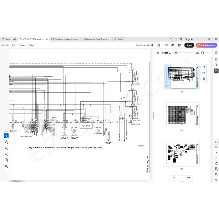 JCB Excavator JS210 JS220 service manual