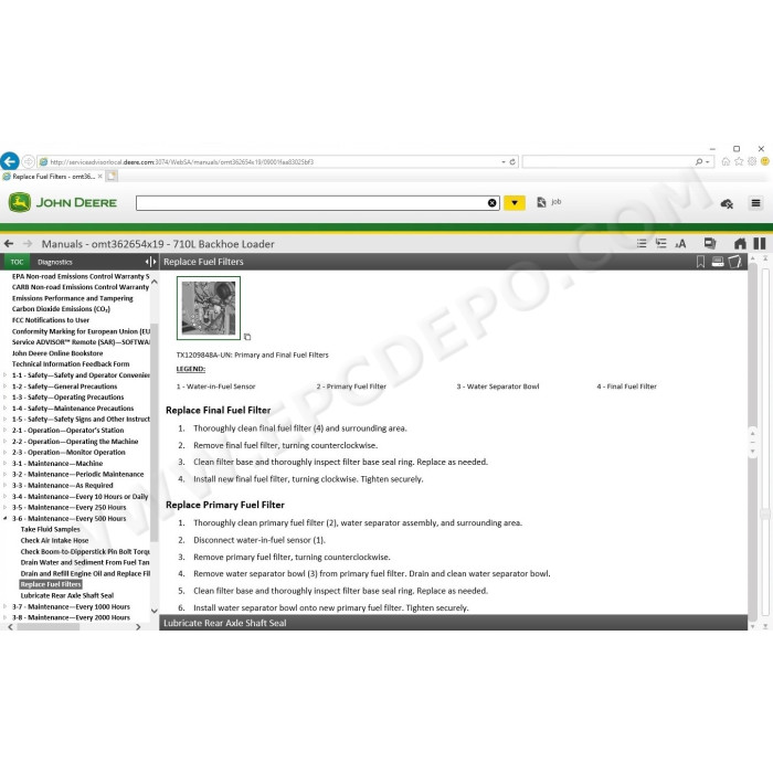 John Deere Service Advisor CF Construction and Forestry 5.3 2025