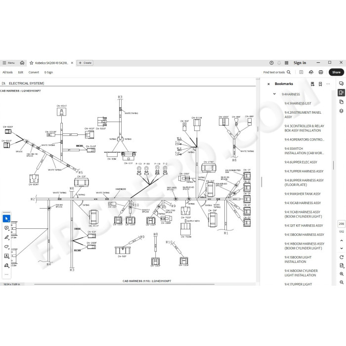 Kobelco Excavator SK200-10 SK210LC-10 workshop service manual