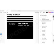 Komatsu Articulated Dump Truck HM300-5E0 service & repair manual