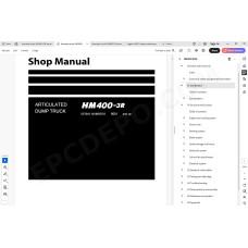 Komatsu Articulated Dump Truck HM400-3R service & repair manual
