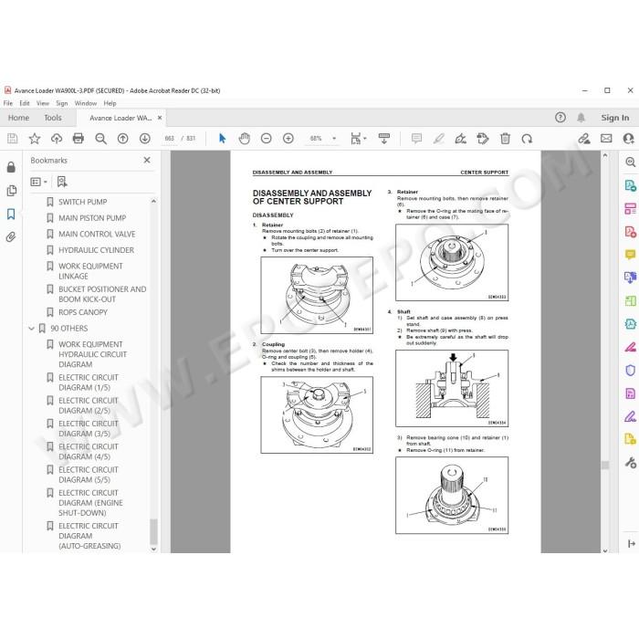 Komatsu Wheel Loader WA900L-3 service & repair manual