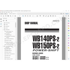Komatsu Backhoe Loader WB140PS-2 WB150PS-2 service & repair manual