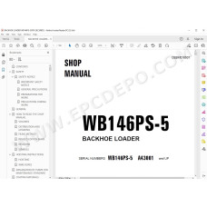 Komatsu Backhoe Loader WB146PS-5 service & repair manual