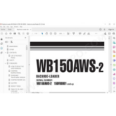 Komatsu Backhoe Loader WB150AWS-2 service & repair manual