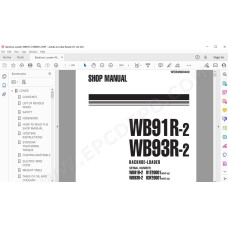 Komatsu Backhoe Loader WB91R-2 WB93R-2 service & repair manual