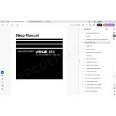 Komatsu Backhoe Loader WB93R-8E0 service & repair manual