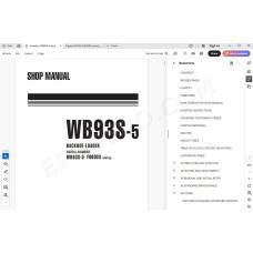 Komatsu Backhoe Loader WB93S-5 service & repair manual