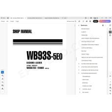 Komatsu Backhoe Loader WB93S-5E0 service & repair manual