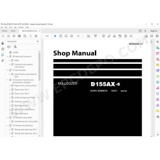 Komatsu Bulldozer D155AX-6 service & repair manual