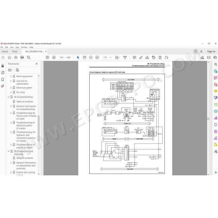 Komatsu Bulldozer D155AX-7 service & repair manual