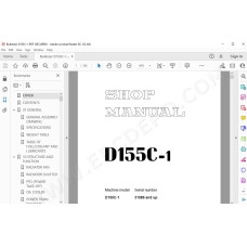 Komatsu Bulldozer D155C-1 service & repair manual