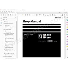 Komatsu Bulldozer D21A-8E0 D21P-8E0 service & repair manual