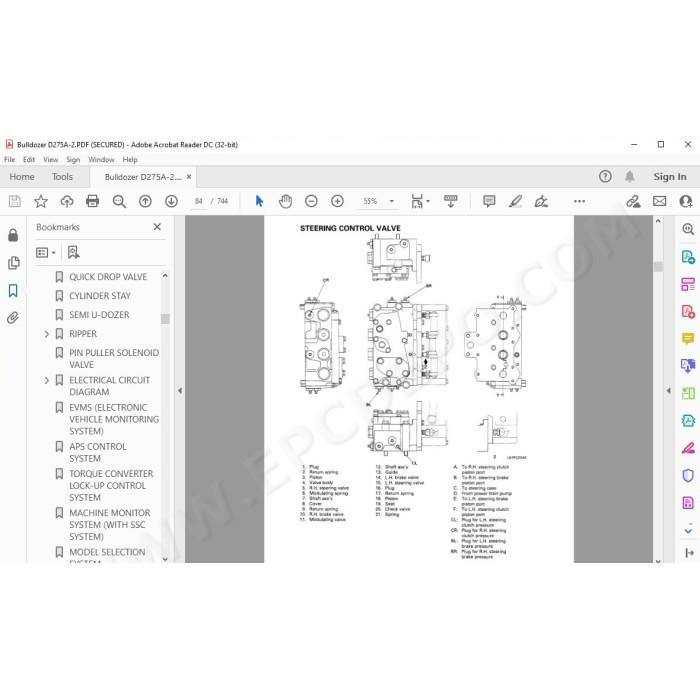 Komatsu Bulldozer D275A-2 service & repair manual