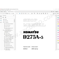 Komatsu Bulldozer D275A-5 service & repair manual