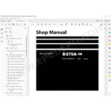Komatsu Bulldozer D275A-5R service & repair manual