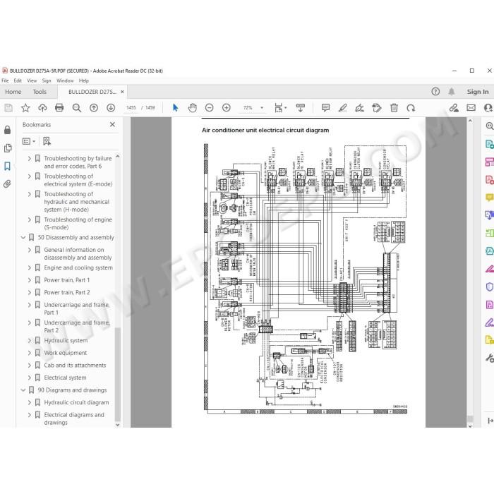 Komatsu Bulldozer D275A-5R service & repair manual