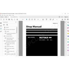Komatsu Bulldozer D275AX-5E0 service & repair manual